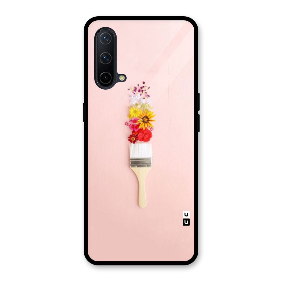 Painted Flowers Glass Back Case for OnePlus Nord CE 5G