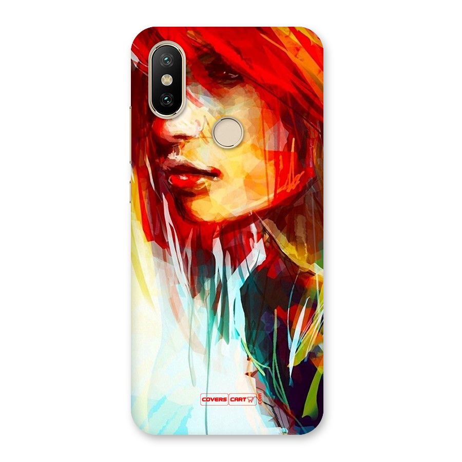 Painted Girl Back Case for Mi A2