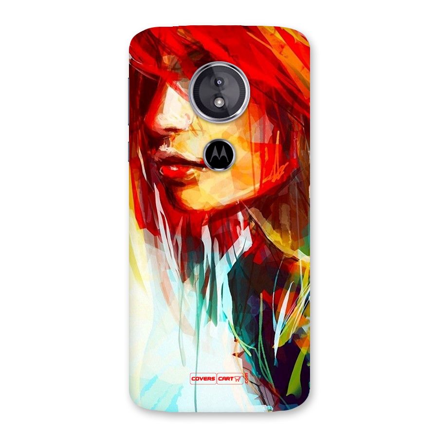 Painted Girl Back Case for Moto E5