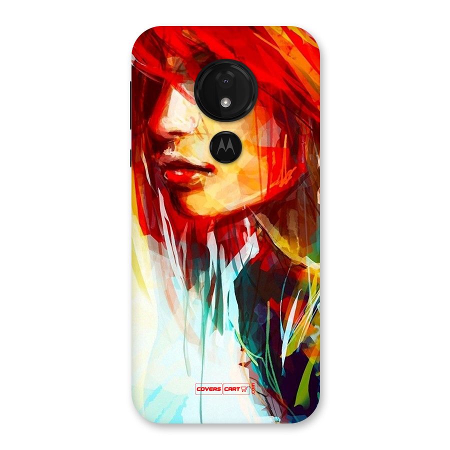 Painted Girl Back Case for Moto G7 Power