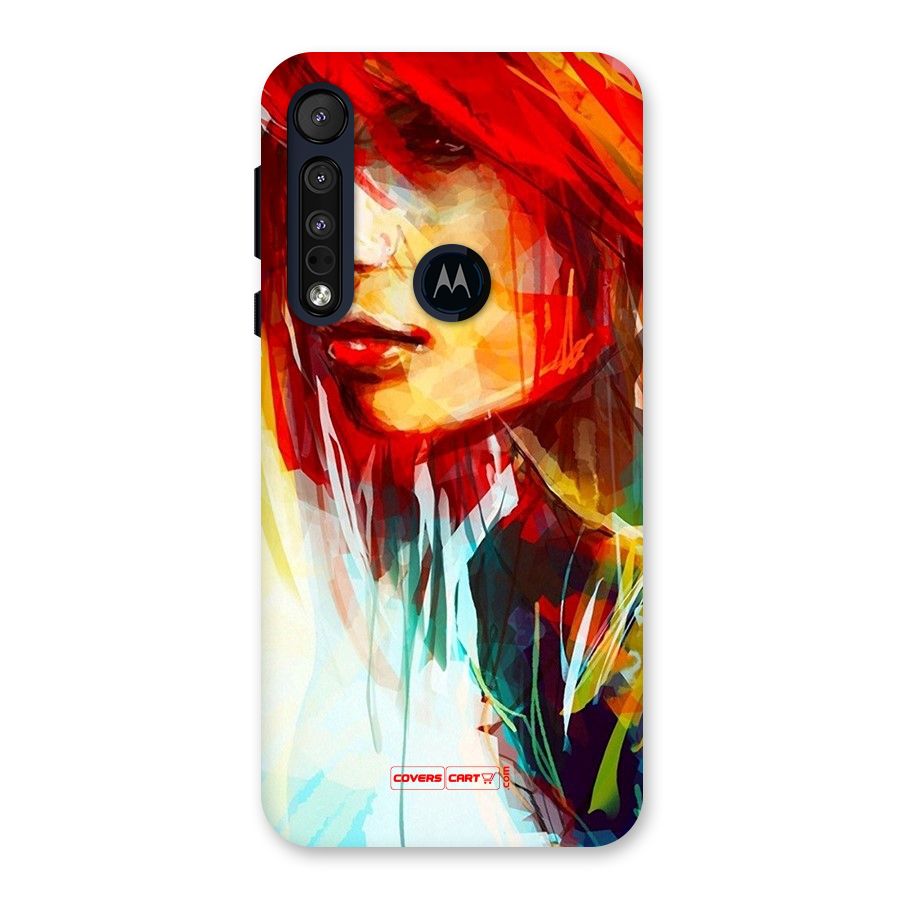 Painted Girl Back Case for Motorola One Macro