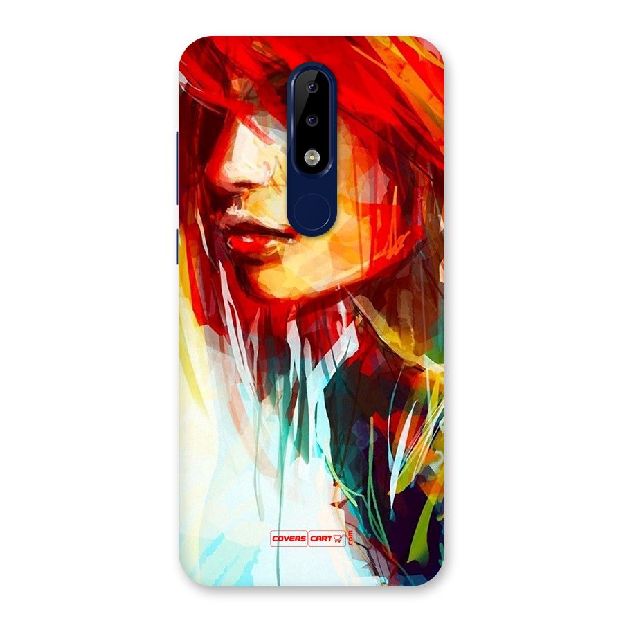Painted Girl Back Case for Nokia 5.1 Plus