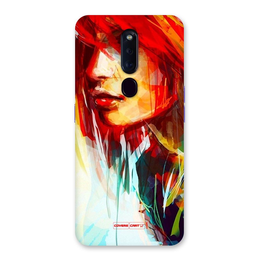 Painted Girl Back Case for Oppo F11 Pro