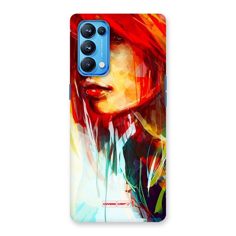 Painted Girl Back Case for Oppo Reno5 Pro 5G