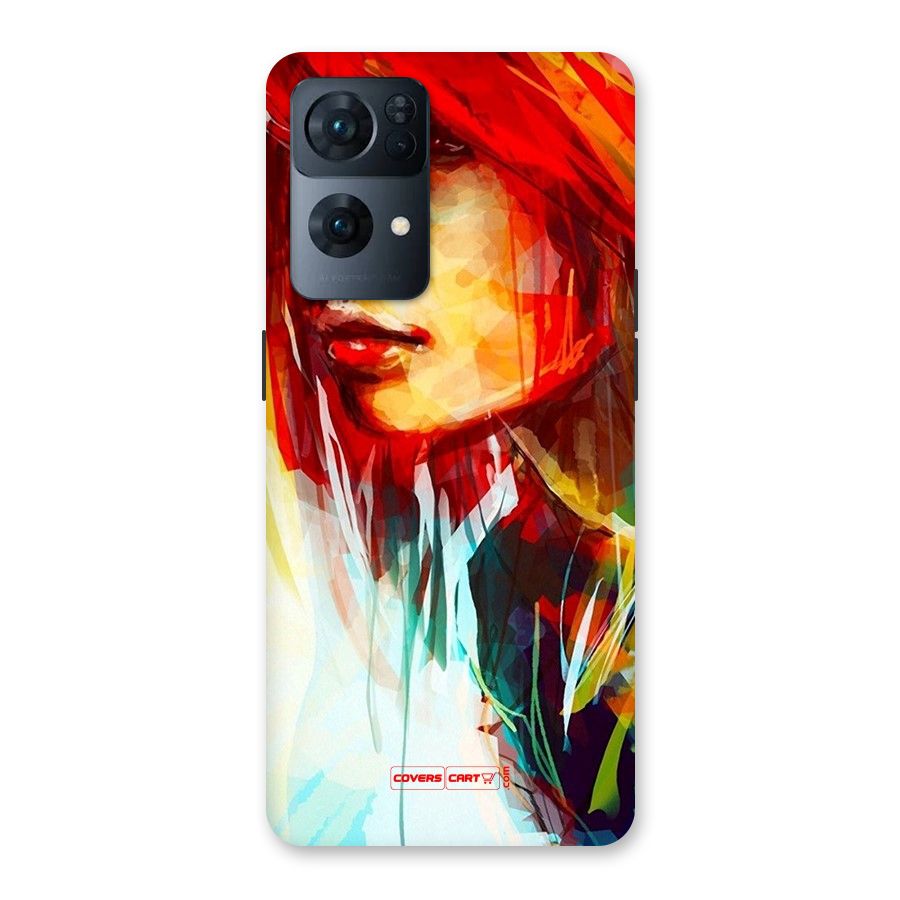 Painted Girl Back Case for Oppo Reno7 Pro 5G