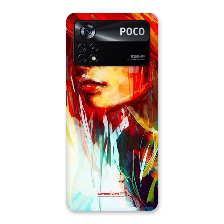 Painted Girl Back Case for Poco X4 Pro 5G