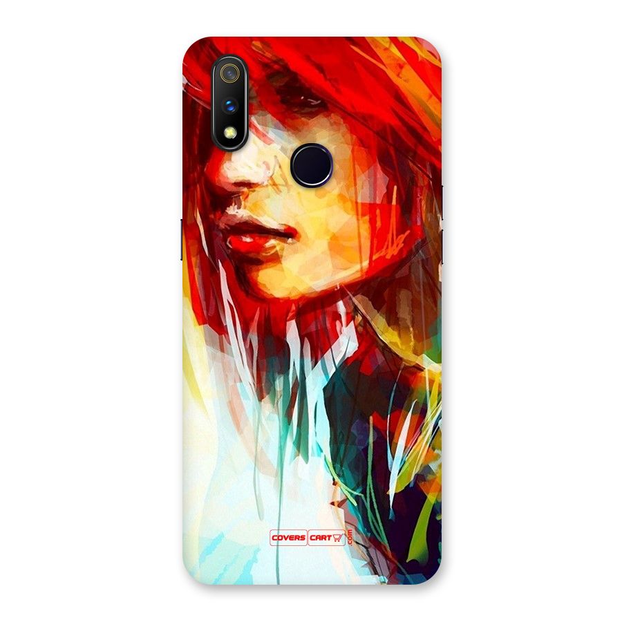 Painted Girl Back Case for Realme 3 Pro