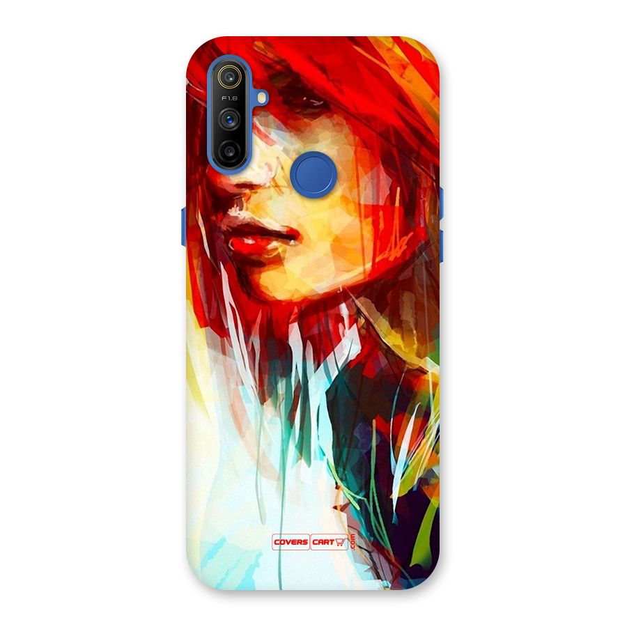 Painted Girl Back Case for Realme Narzo 10A