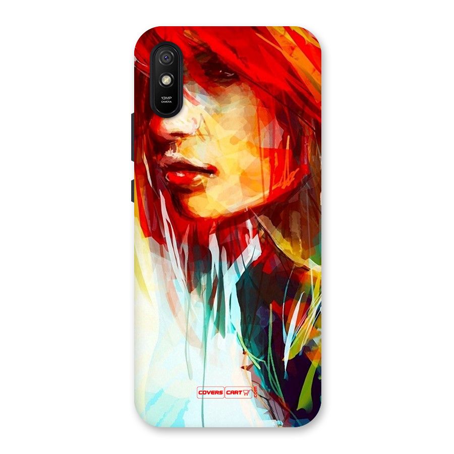 Painted Girl Back Case for Redmi 9i
