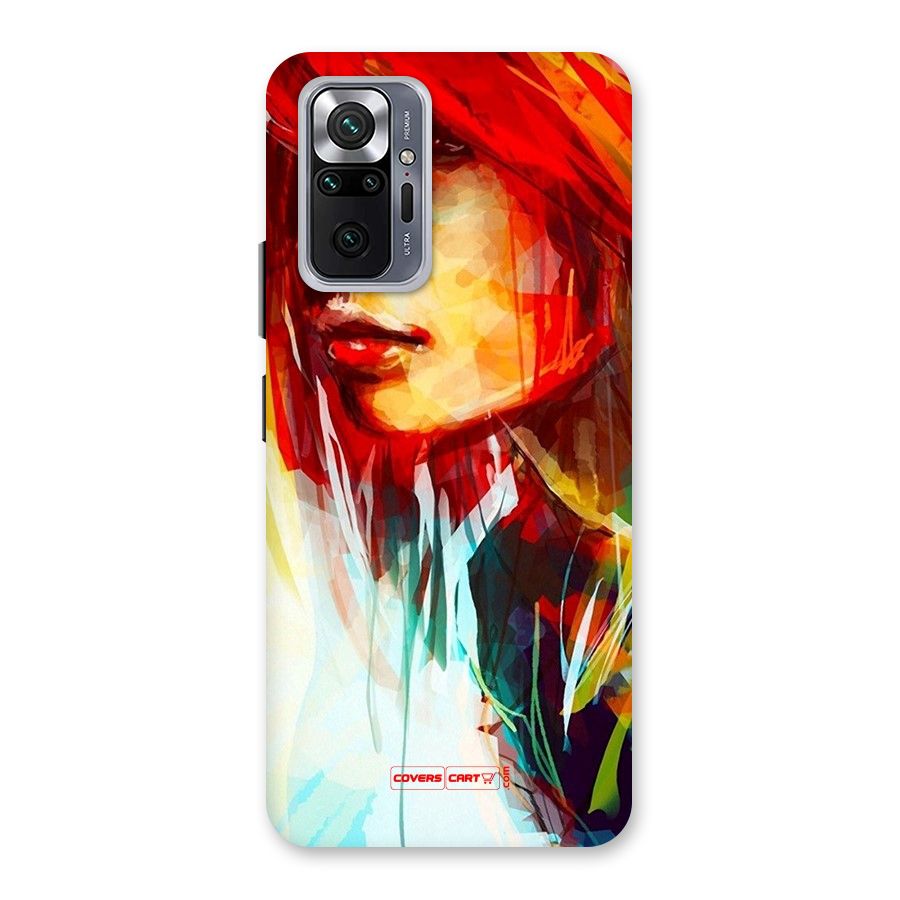 Painted Girl Back Case for Redmi Note 10 Pro Max