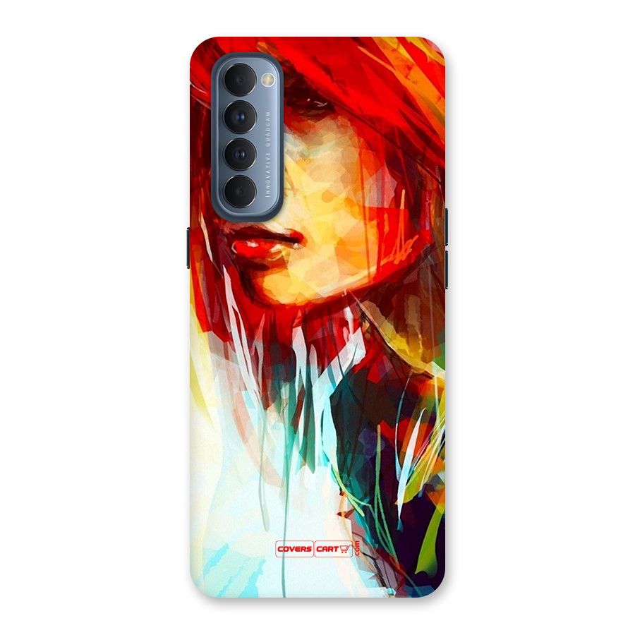 Painted Girl Back Case for Reno4 Pro