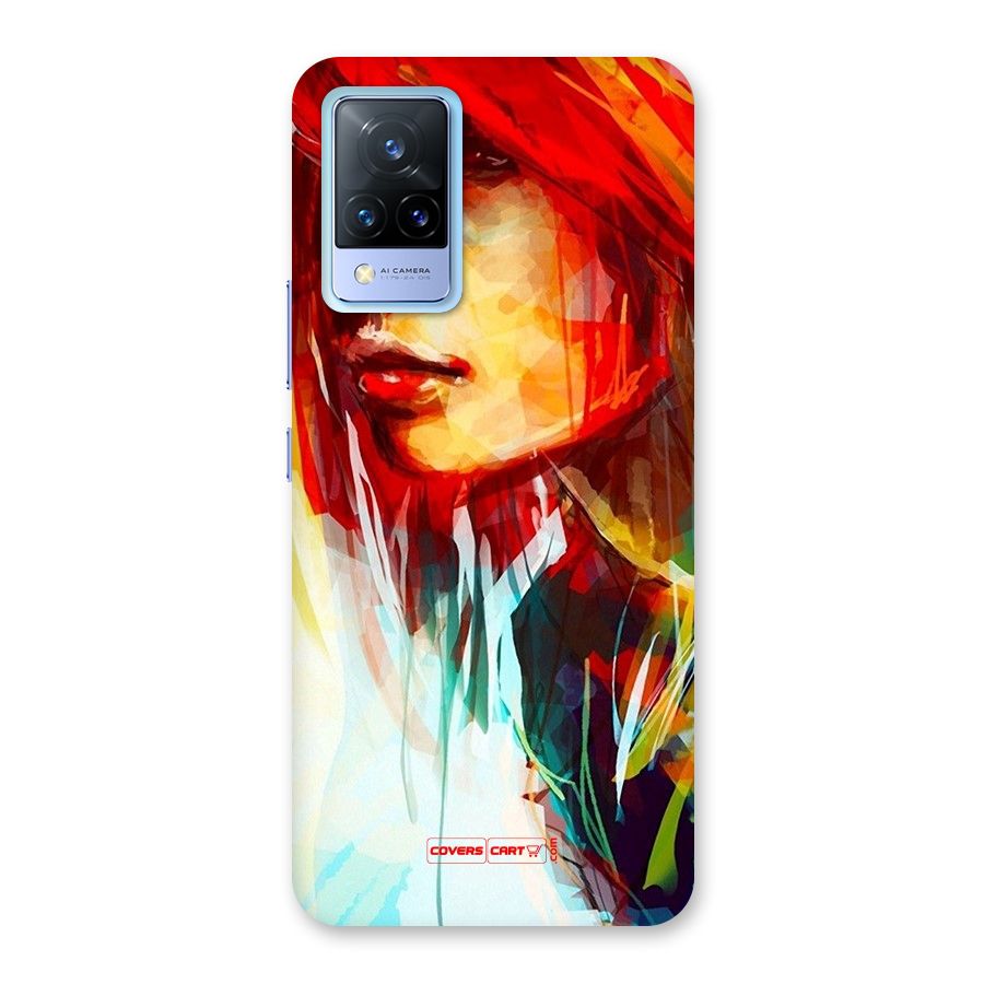 Painted Girl Back Case for Vivo V21 5G