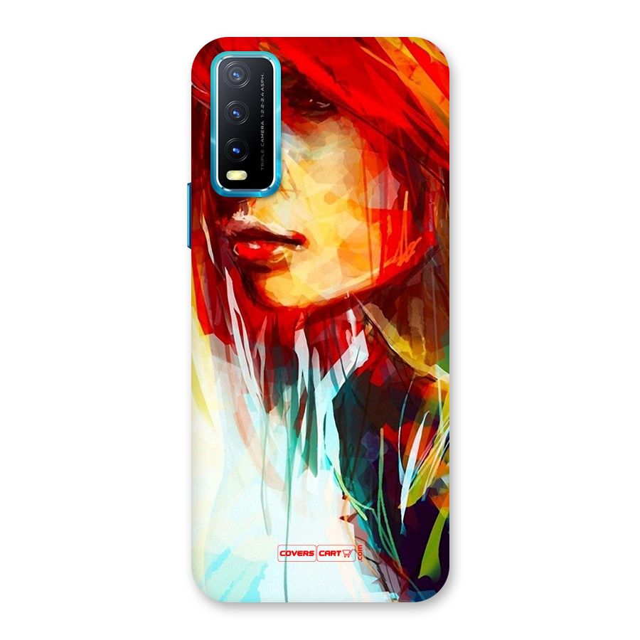 Painted Girl Back Case for Vivo Y20