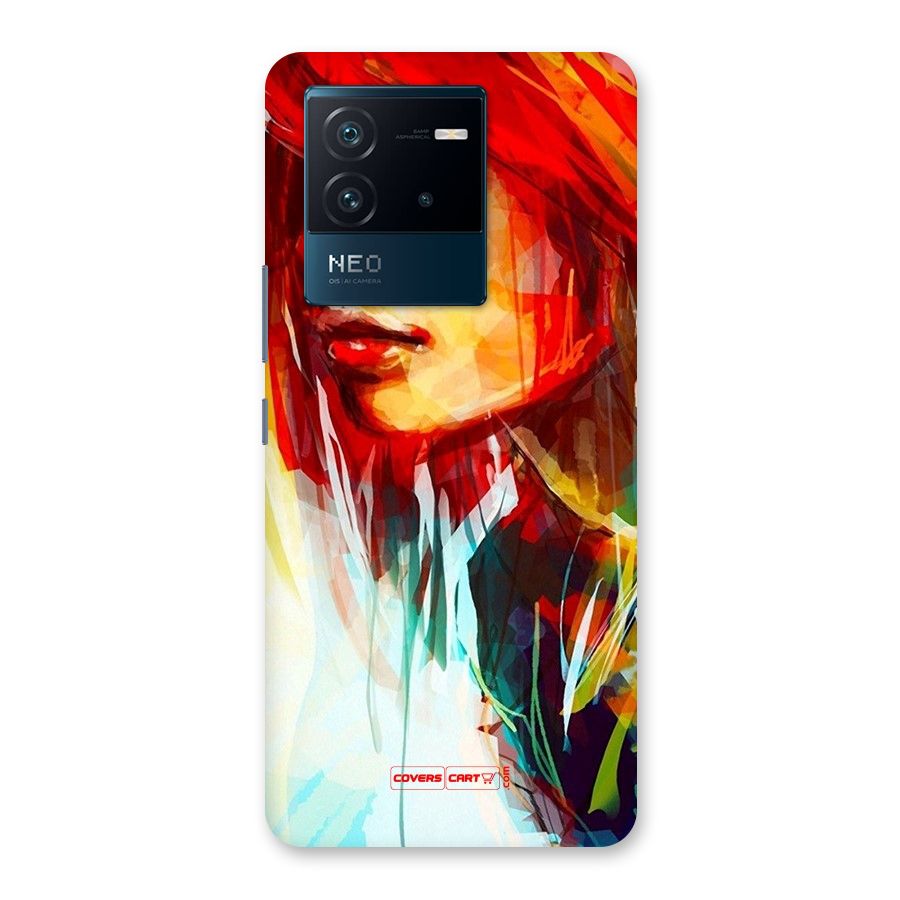 Painted Girl Back Case for Vivo iQOO Neo 6 5G