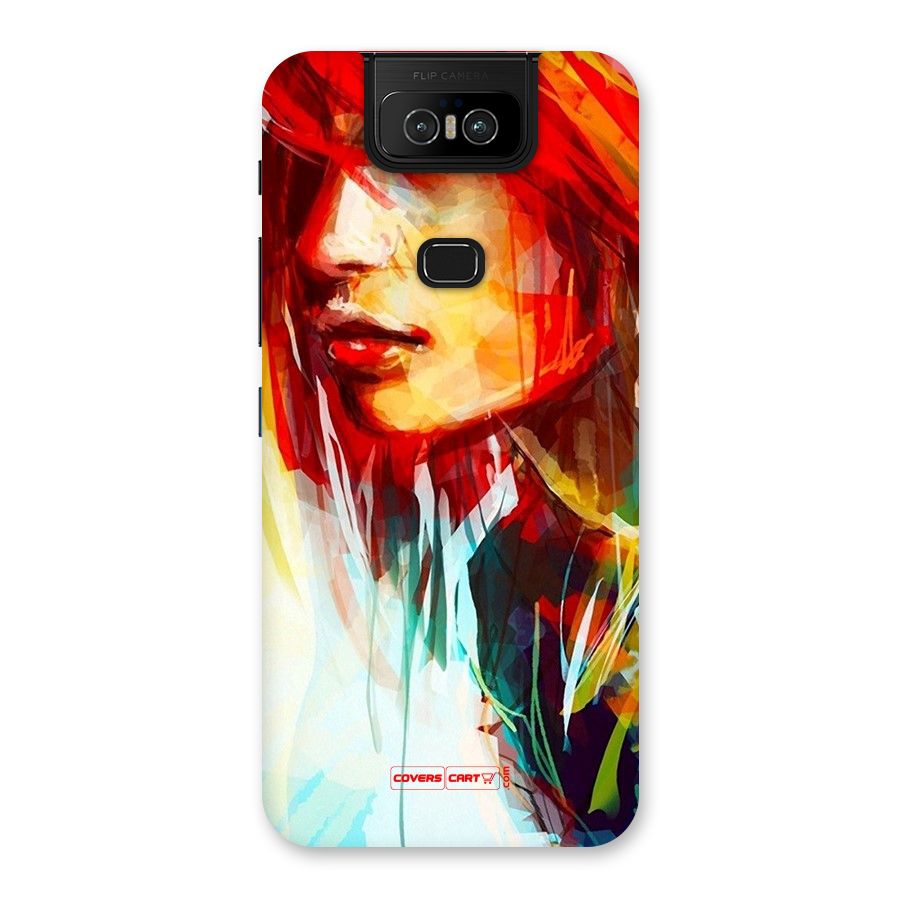 Painted Girl Back Case for Zenfone 6z