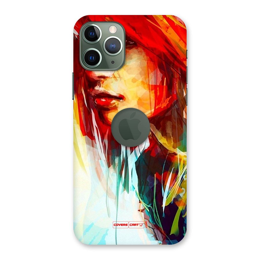 Painted Girl Back Case for iPhone 11 Pro Logo  Cut