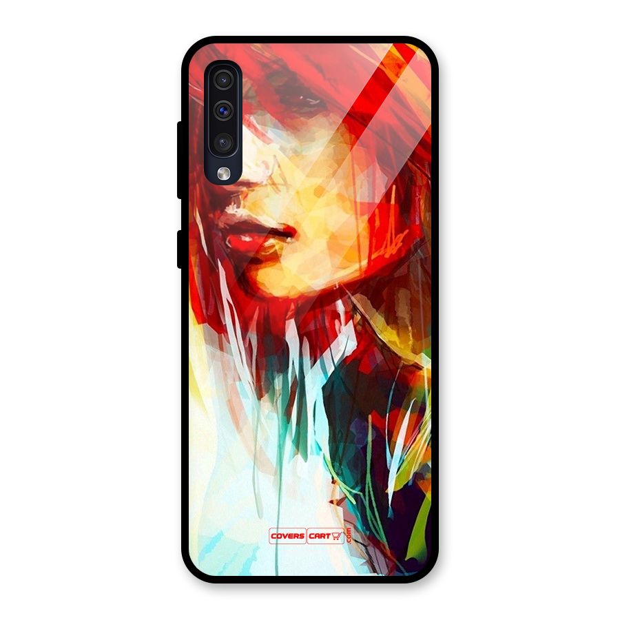 Painted Girl Glass Back Case for Galaxy A30s