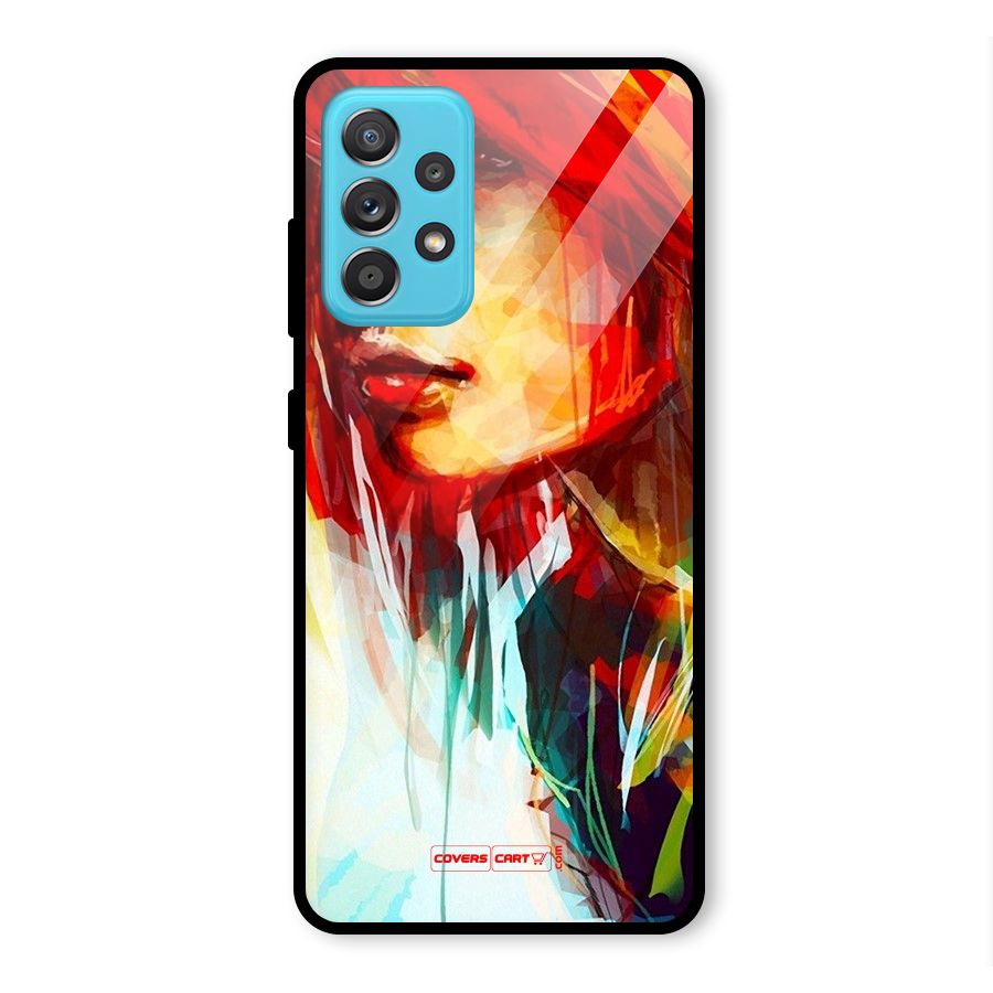 Painted Girl Glass Back Case for Galaxy A52