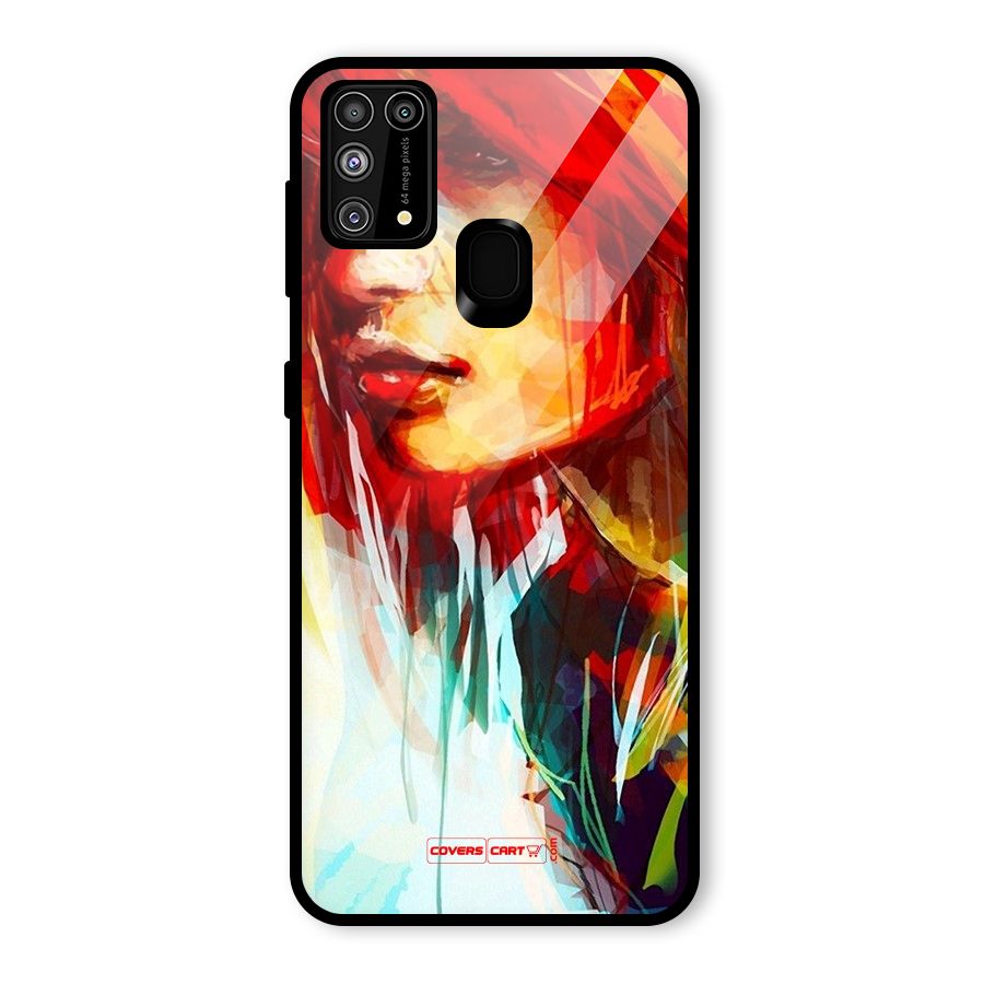 Painted Girl Glass Back Case for Galaxy M31