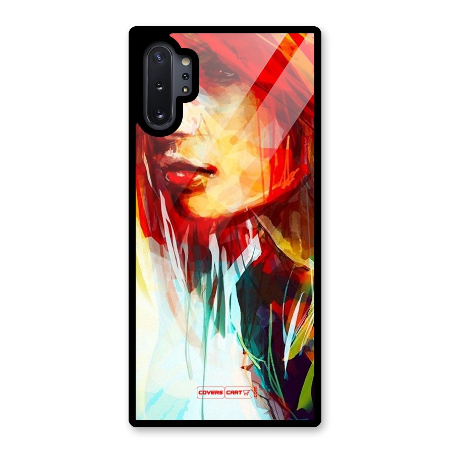 Painted Girl Glass Back Case for Galaxy Note 10 Plus