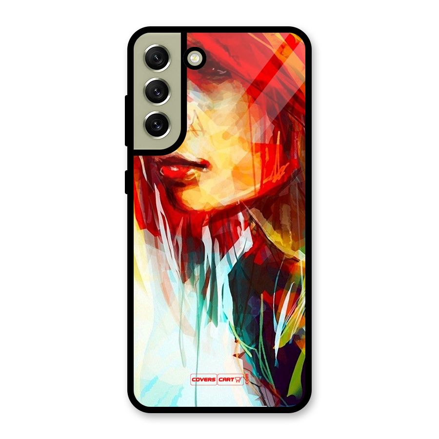 Painted Girl Glass Back Case for Galaxy S21 FE 5G