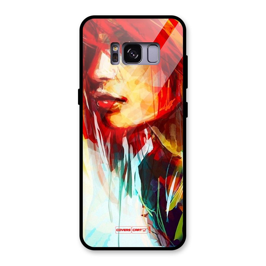 Painted Girl Glass Back Case for Galaxy S8