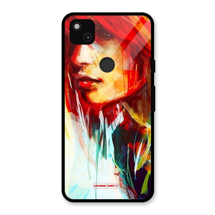 Painted Girl Glass Back Case for Google Pixel 4a