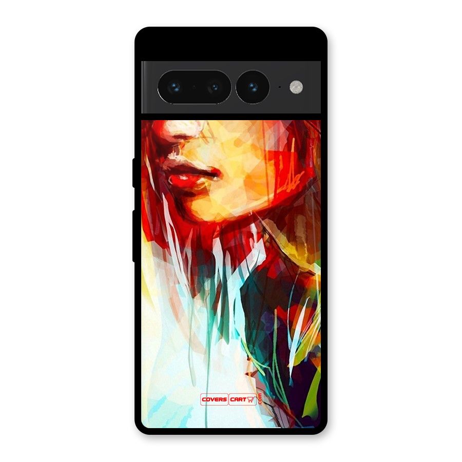 Painted Girl Glass Back Case for Google Pixel 7 Pro