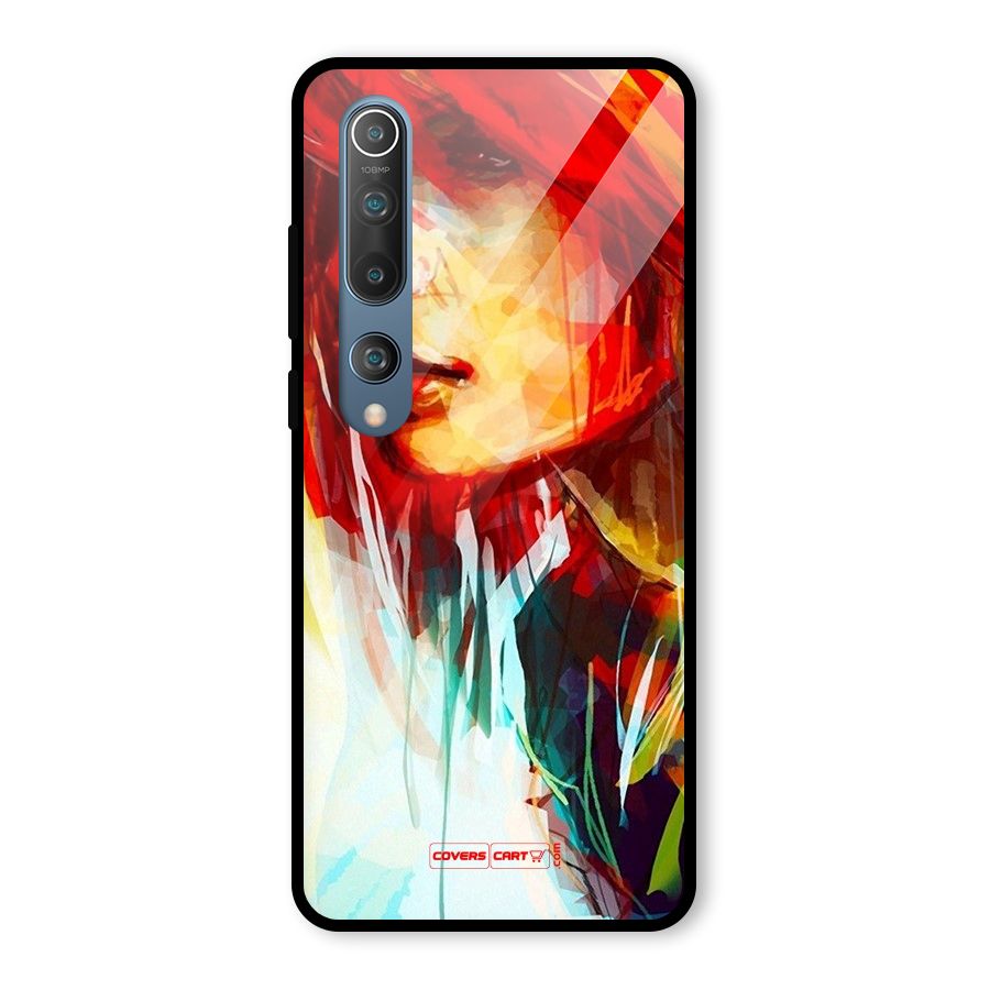 Painted Girl Glass Back Case for Mi 10