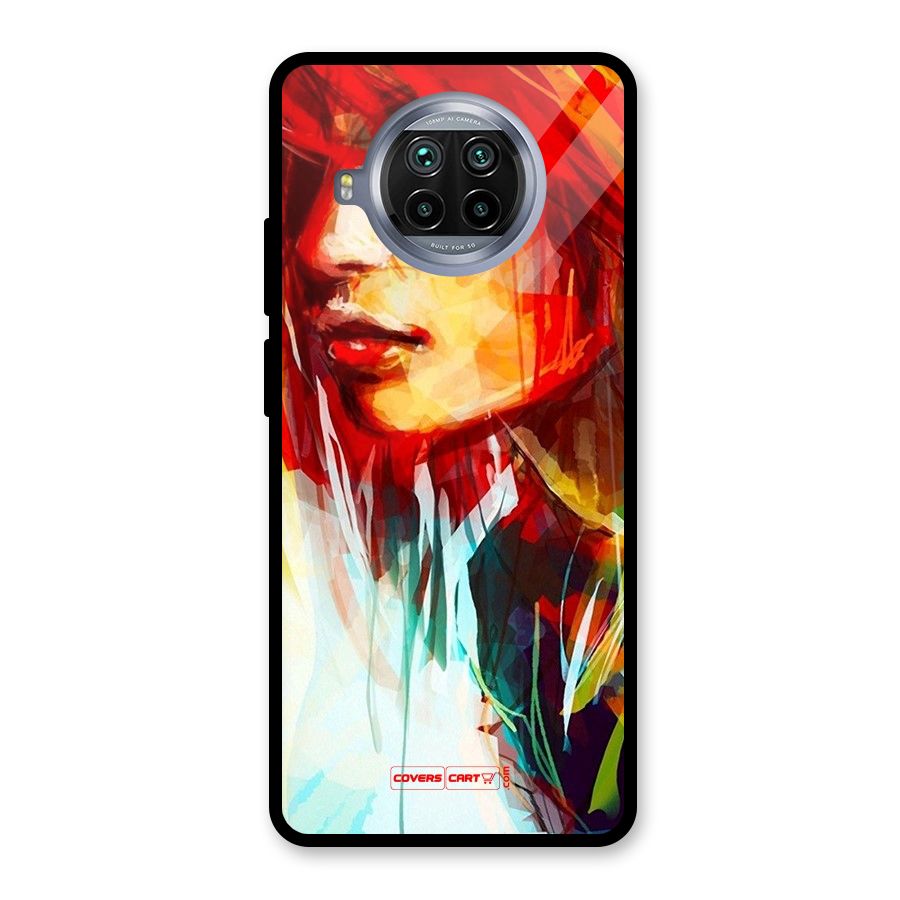 Painted Girl Glass Back Case for Mi 10i