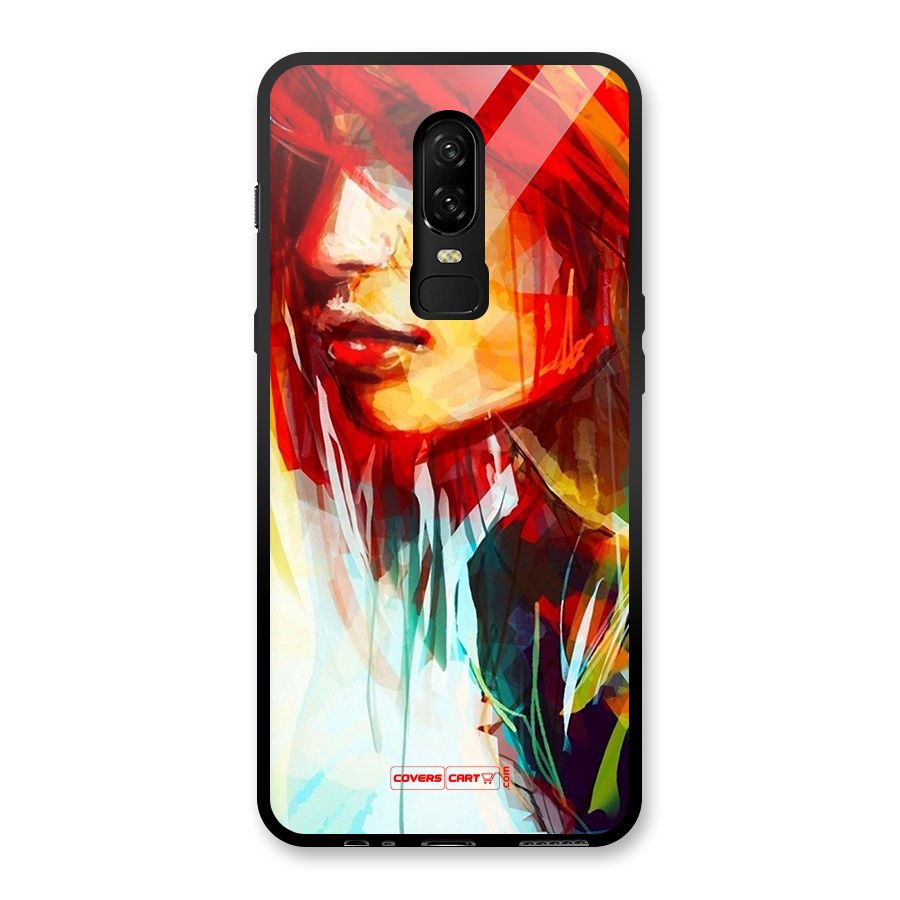 Painted Girl Glass Back Case for OnePlus 6