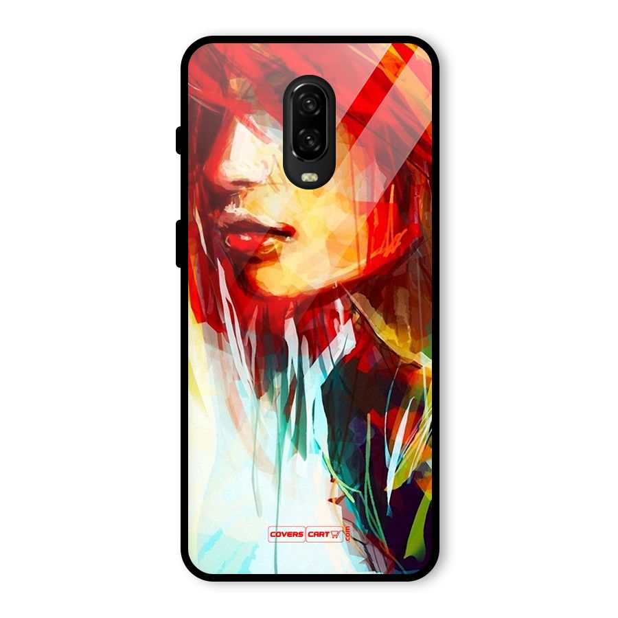 Painted Girl Glass Back Case for OnePlus 6T