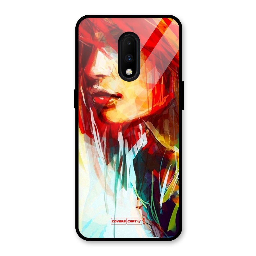 Painted Girl Glass Back Case for OnePlus 7
