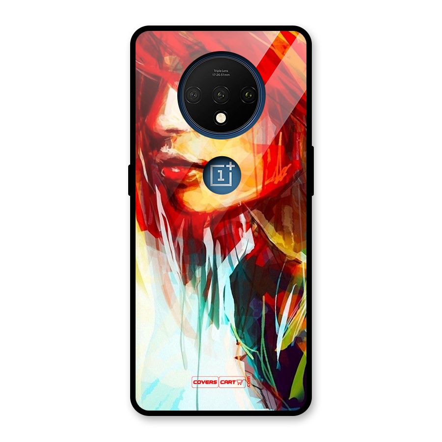 Painted Girl Glass Back Case for OnePlus 7T