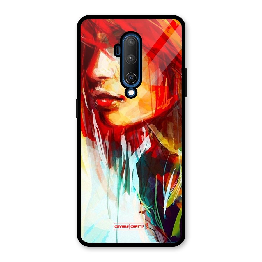 Painted Girl Glass Back Case for OnePlus 7T Pro