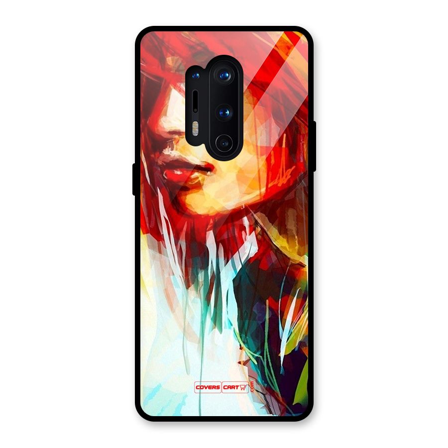 Painted Girl Glass Back Case for OnePlus 8 Pro