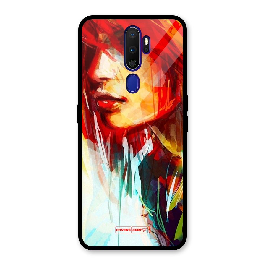 Painted Girl Glass Back Case for Oppo A9 (2020)