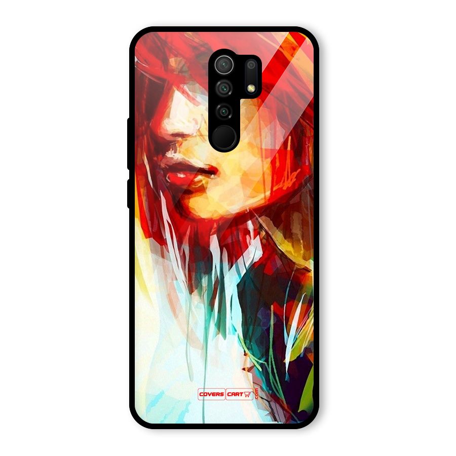 Painted Girl Glass Back Case for Poco M2