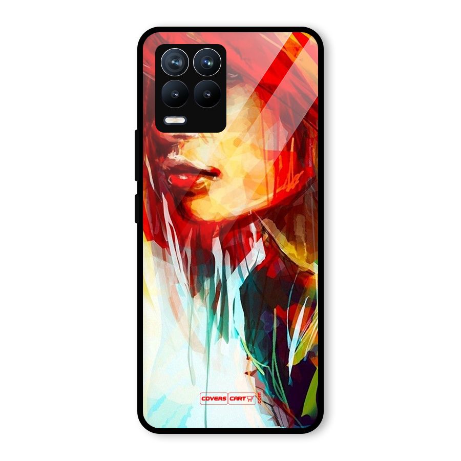 Painted Girl Glass Back Case for Realme 8