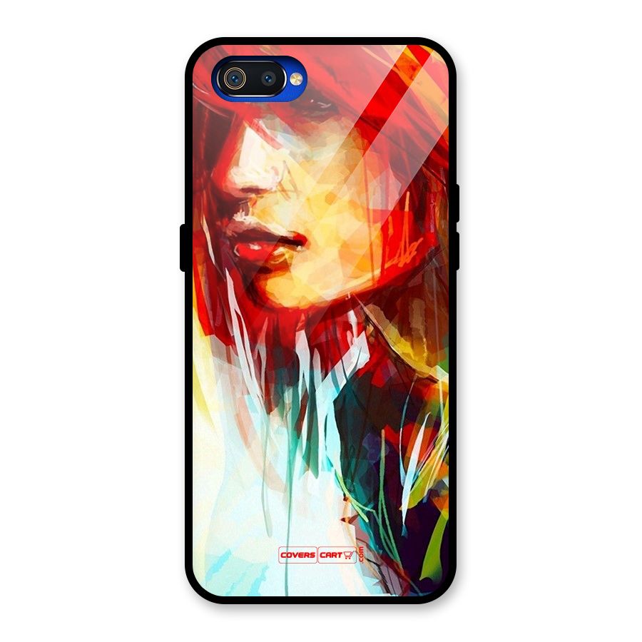 Painted Girl Glass Back Case for Realme C2