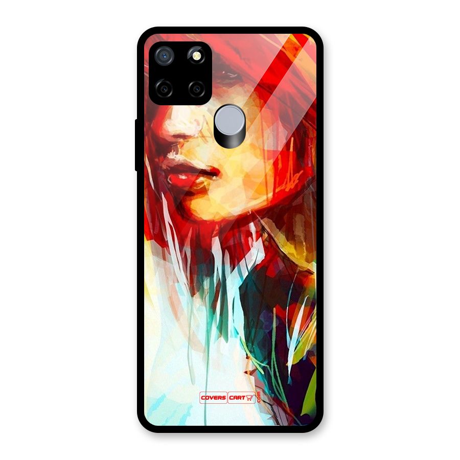 Painted Girl Glass Back Case for Realme Narzo 20