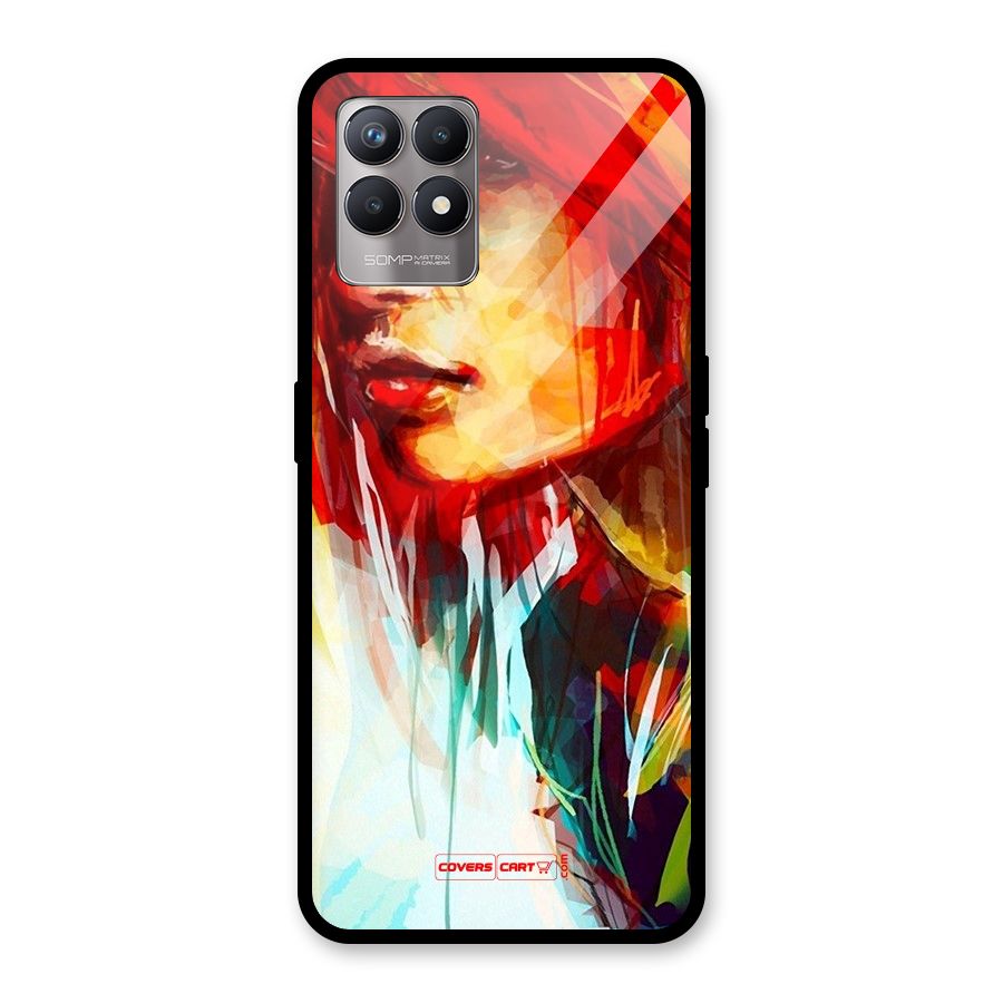 Painted Girl Glass Back Case for Realme Narzo 50