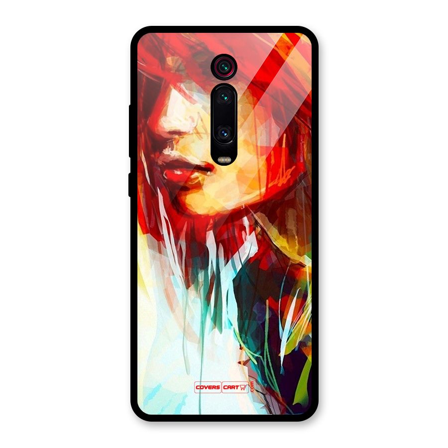 Painted Girl Glass Back Case for Redmi K20