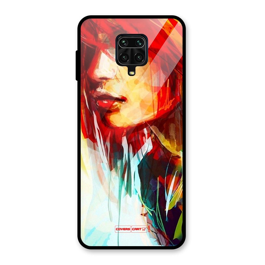 Painted Girl Glass Back Case for Redmi Note 10 Lite