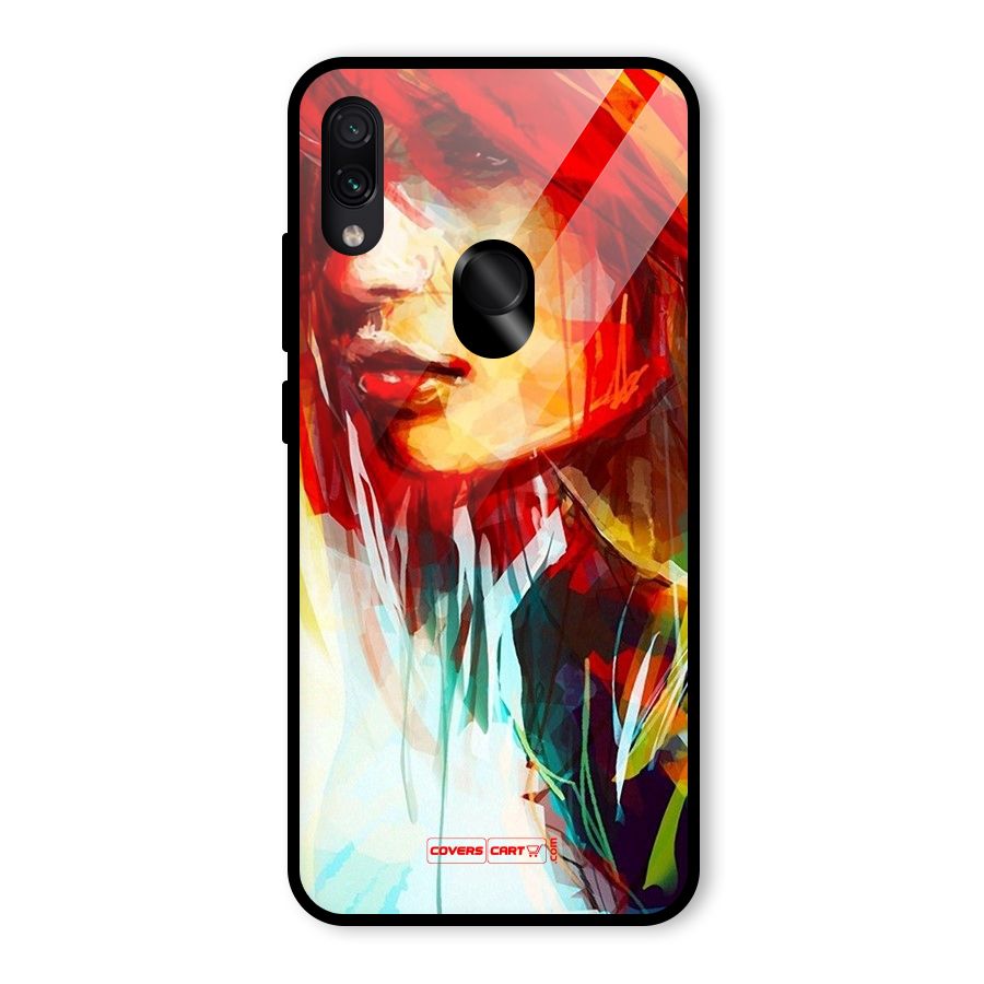 Painted Girl Glass Back Case for Redmi Note 7 Pro