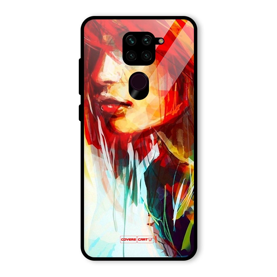 Painted Girl Glass Back Case for Redmi Note 9