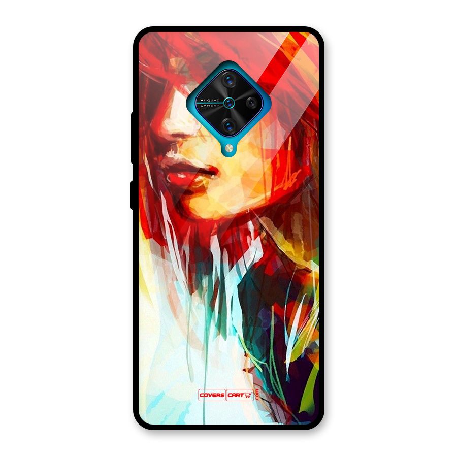 Painted Girl Glass Back Case for Vivo S1 Pro
