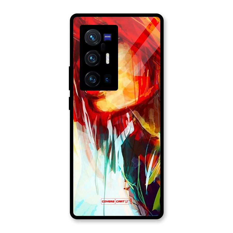 Painted Girl Glass Back Case for Vivo X70 Pro Plus