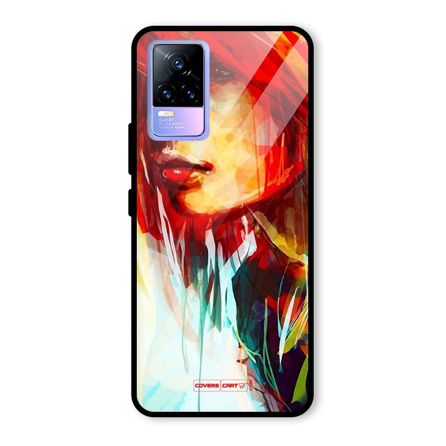 Painted Girl Glass Back Case for Vivo Y73