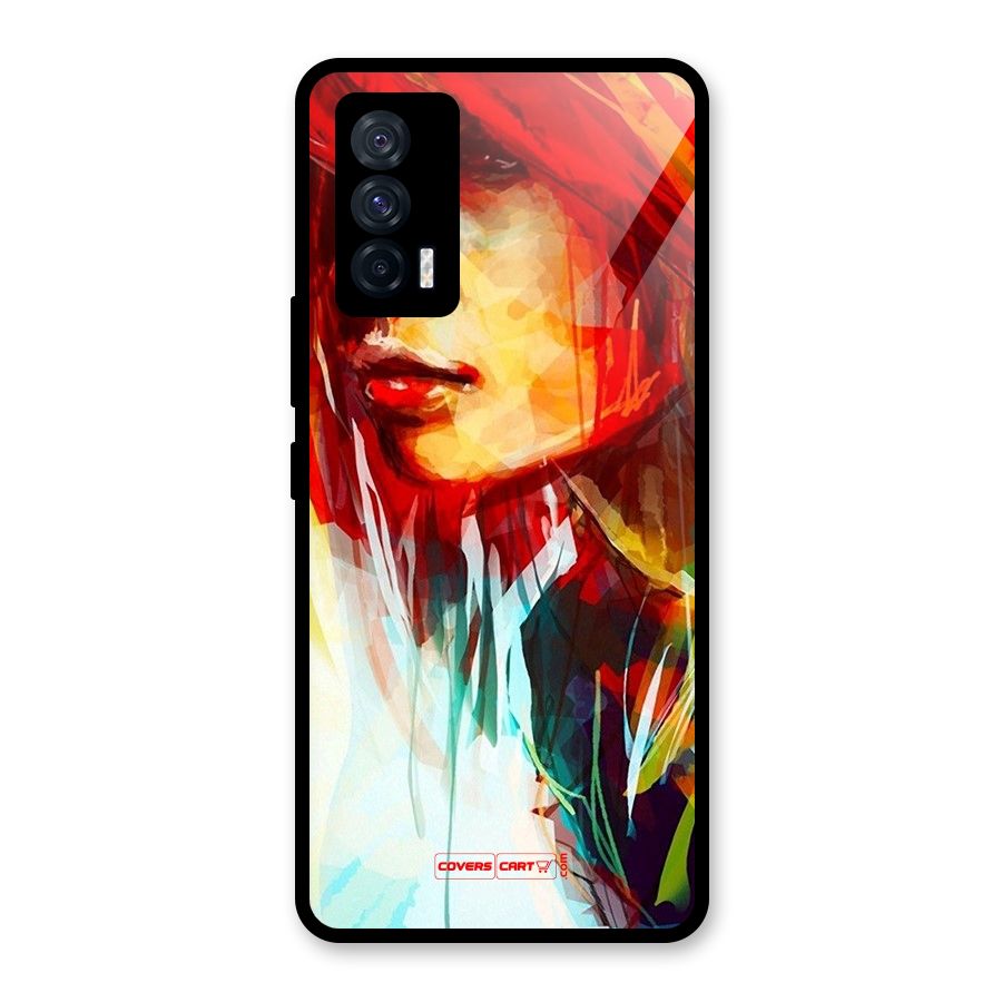 Painted Girl Glass Back Case for Vivo iQOO 7 5G